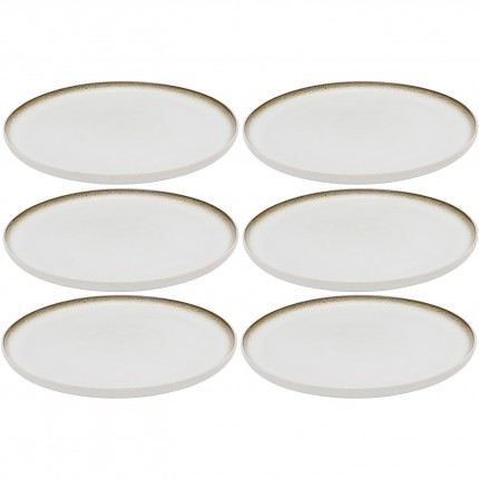 Assiettes Elio 21cm set de 6 Kare Design