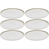 Assiettes plates scandinaves en grès blanc - Elio - Kare Design