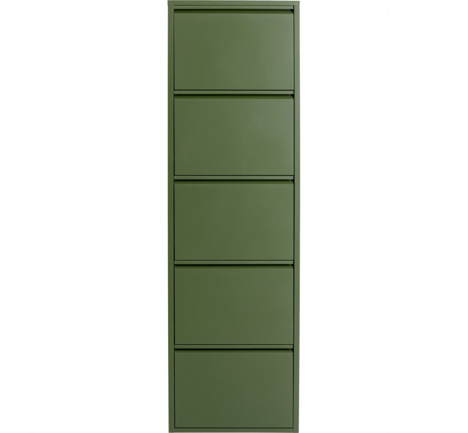 Shoe Container Caruso olive 5 drawers Kare Design