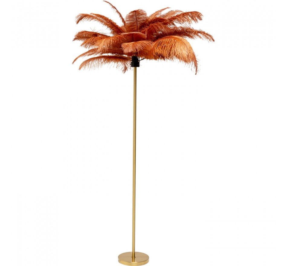 Lampadaire plumes 165cm marron Kare Design