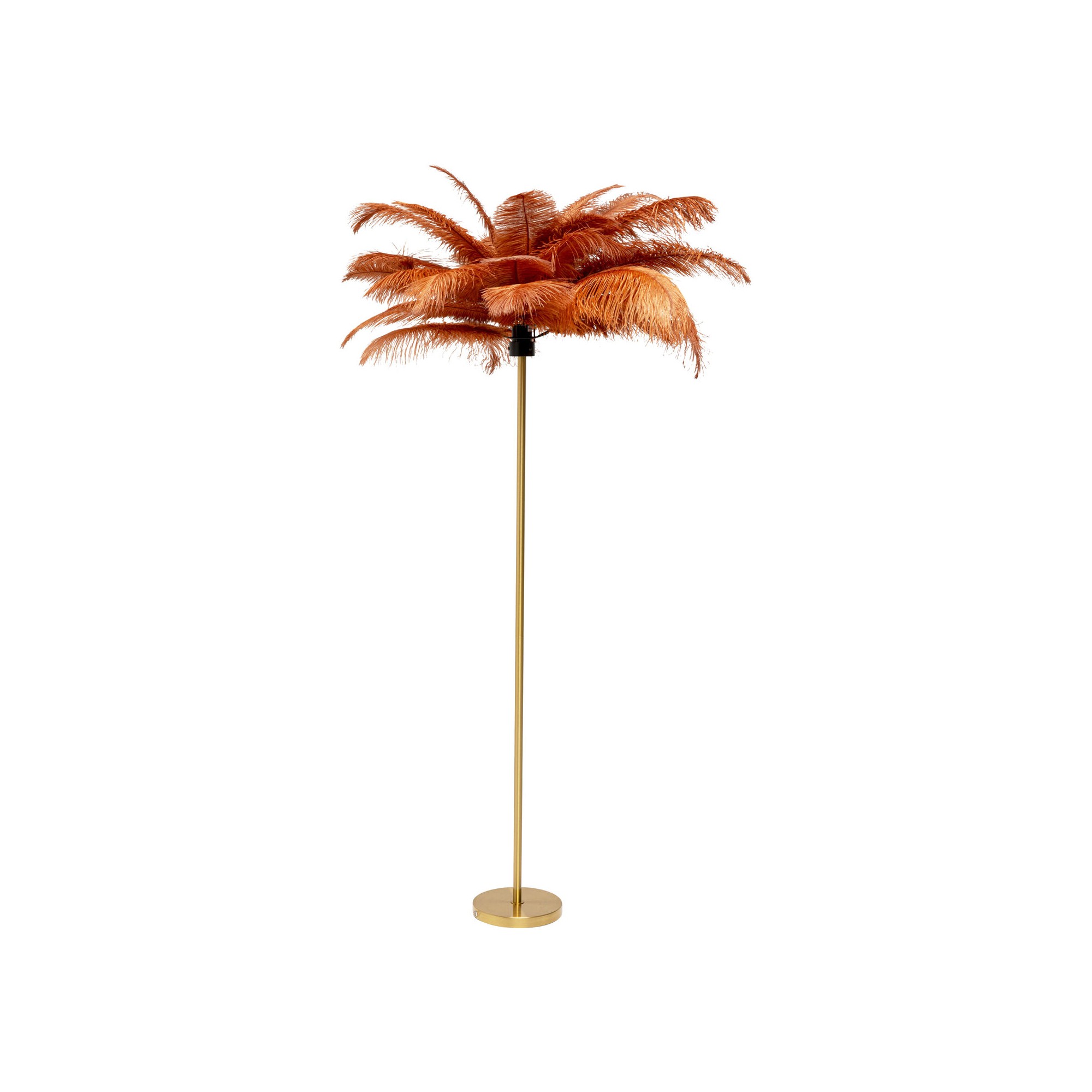 Lampadaire plumes 165cm marron Kare Design