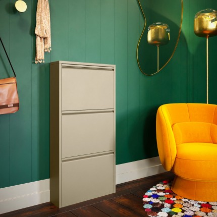 Shoe Container Caruso khaki 3 drawers Kare Design