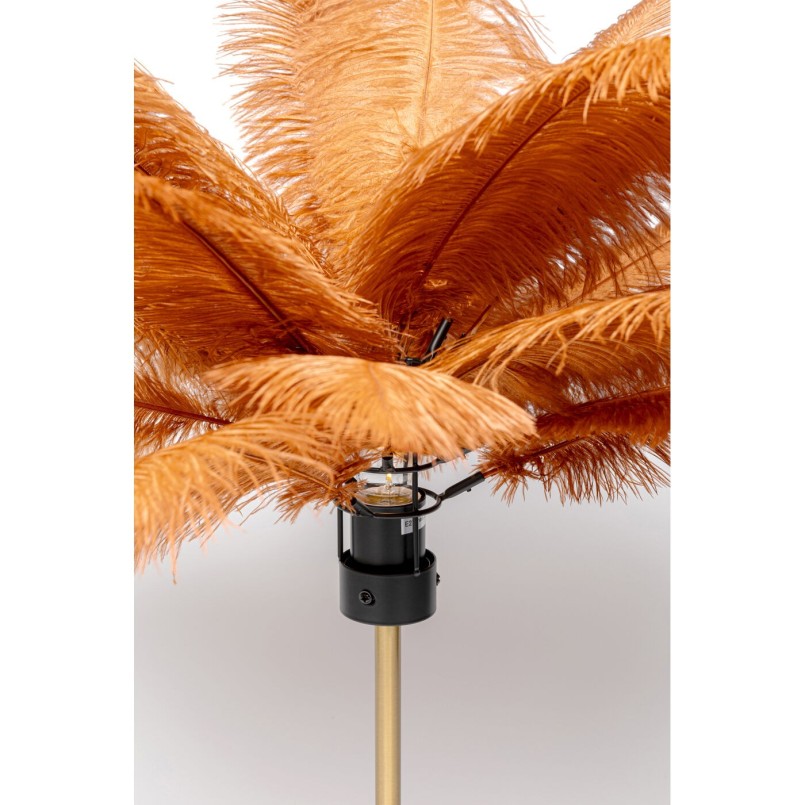 Red feather table lamp - Kare Design
