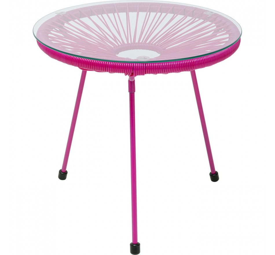 Table d'appoint Acapulco Mono rose Kare Design