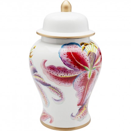 Boîte lys roses 42cm Kare Design