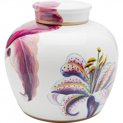 Boîte lys roses 28cm Kare Design