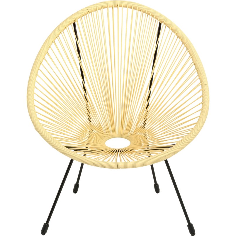 Fauteuil Acapulco jaune clair