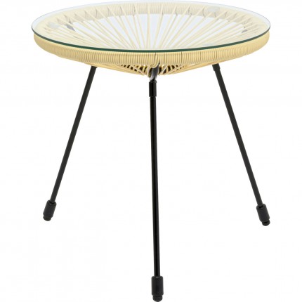 Table d'appoint Acapulco jaune pastel Kare Design