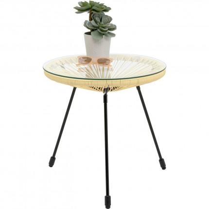 Outdoor Side Table Acapulco butter yellow Kare Design