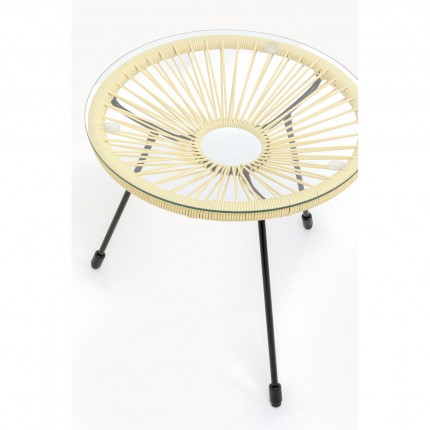 Table d'appoint Acapulco jaune pastel Kare Design