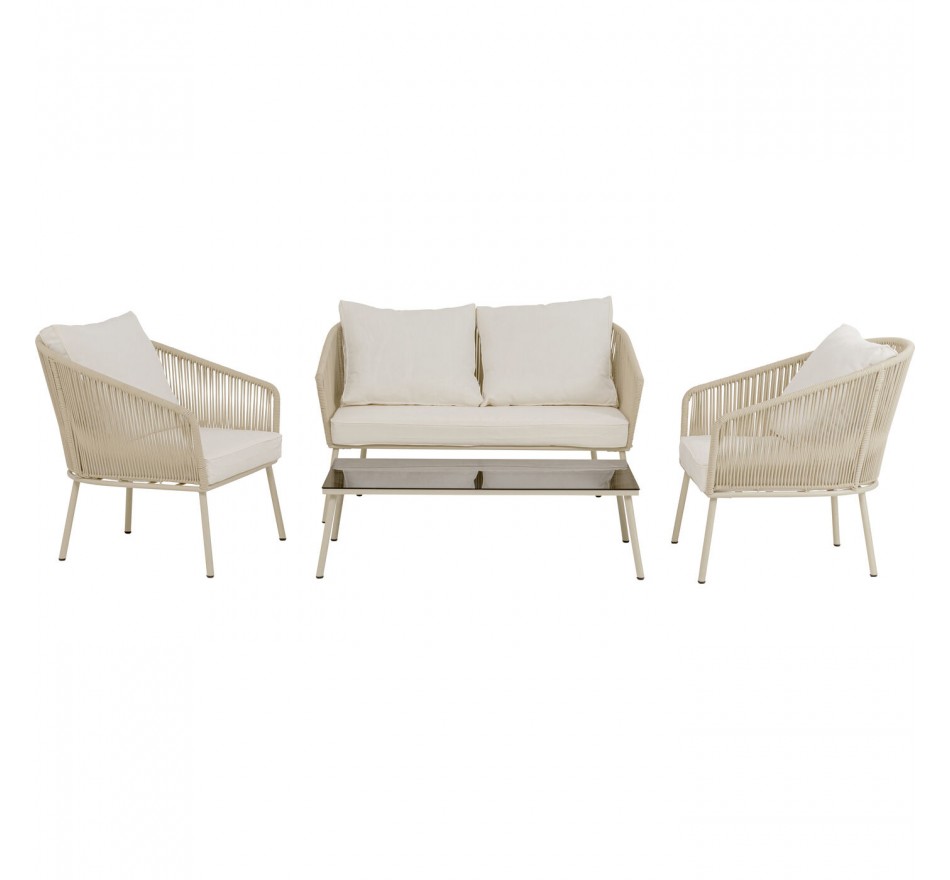 Outdoor Set Elba 4-Seater cream Kare Design