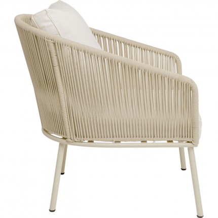 Fauteuil de jardin Elba crème Kare Design