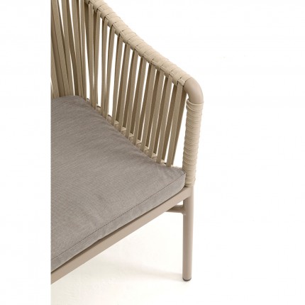 Outdoor Chair with armrests Santanyi beige Kare Design