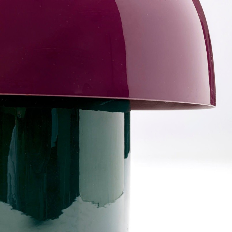 Mushroom lamp in purple and green steel - Mushroom Duo - Kare Design