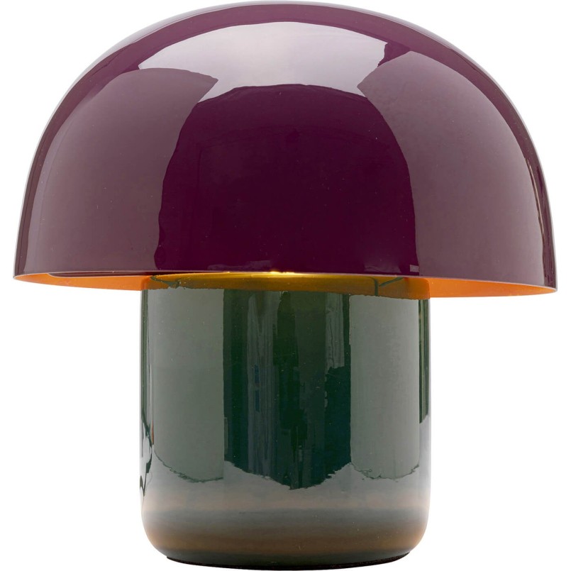 Lampe champignon en acier violet et vert - Mushroom Duo - Kare Design
