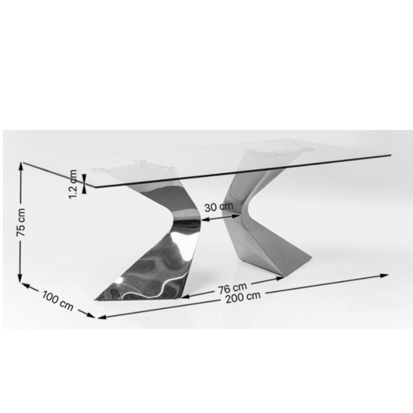 Table à manger en grès - Gloria - Kare Design