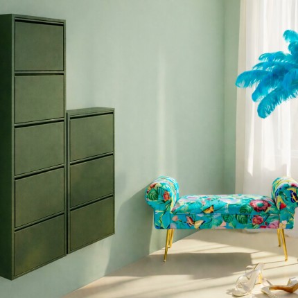 Shoe Container Caruso olive 5 drawers Kare Design