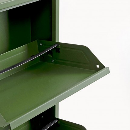 Shoe Container Caruso olive 3 drawers Kare Design