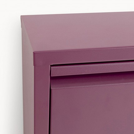 Shoe Container Caruso purple 3 drawers Kare Design