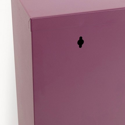 Shoe Container Caruso purple 3 drawers Kare Design