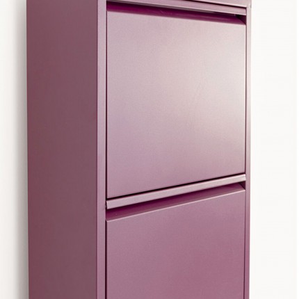 Casier à chaussures Caruso violet 5 tiroirs Kare Design