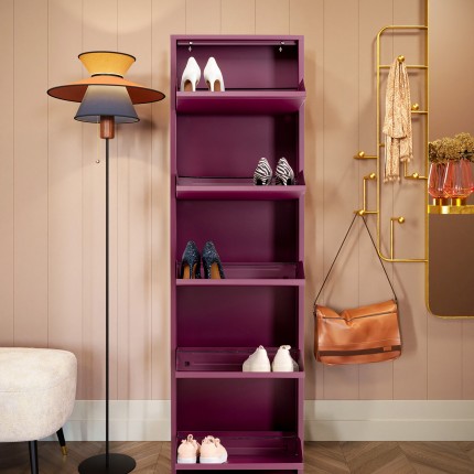 Shoe Container Caruso purple 5 drawers Kare Design