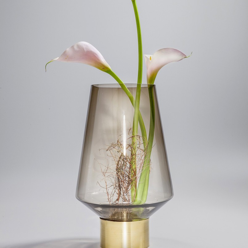 Vase rétro marron - Noble Ring - Kare Design