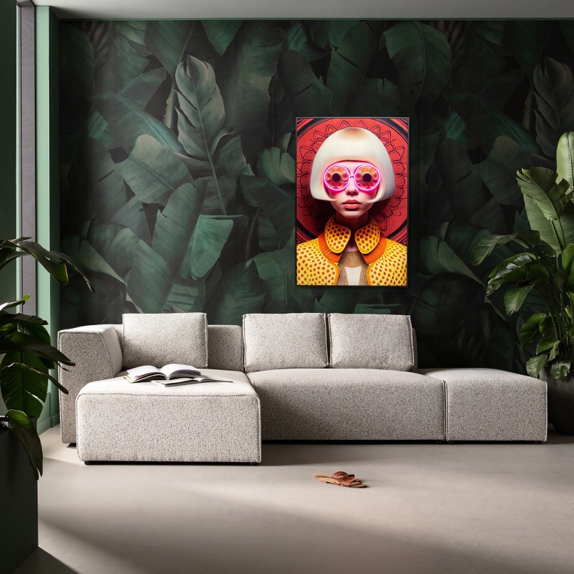Framed Picture LED Fancy blonde 55x75cm Kare Design