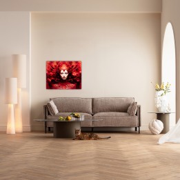 Tableau en verre muse rouge - Kare Design