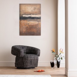 Tableau abstrait marron - Dusty Horizon - Kare Design