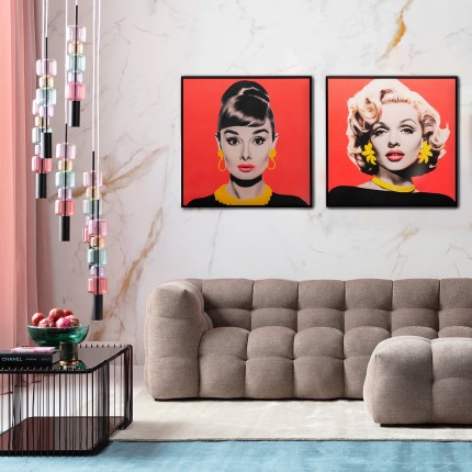 Affiche encadrée Diva 60x60cm blonde Kare Design