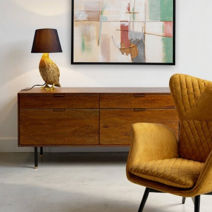 Table Lamp duck gold and black Kare Design