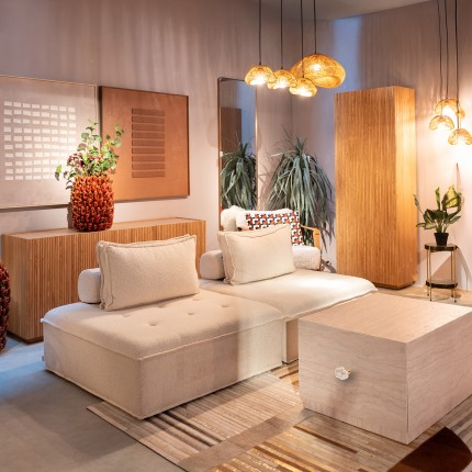 Coffee Table with drawers Travertino 80x60cm Kare Design