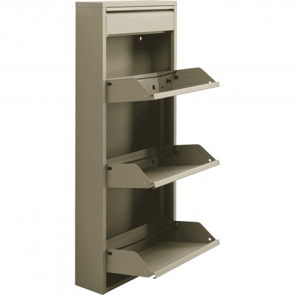 Shoe Container Caruso khaki 3+1 drawers Kare Design