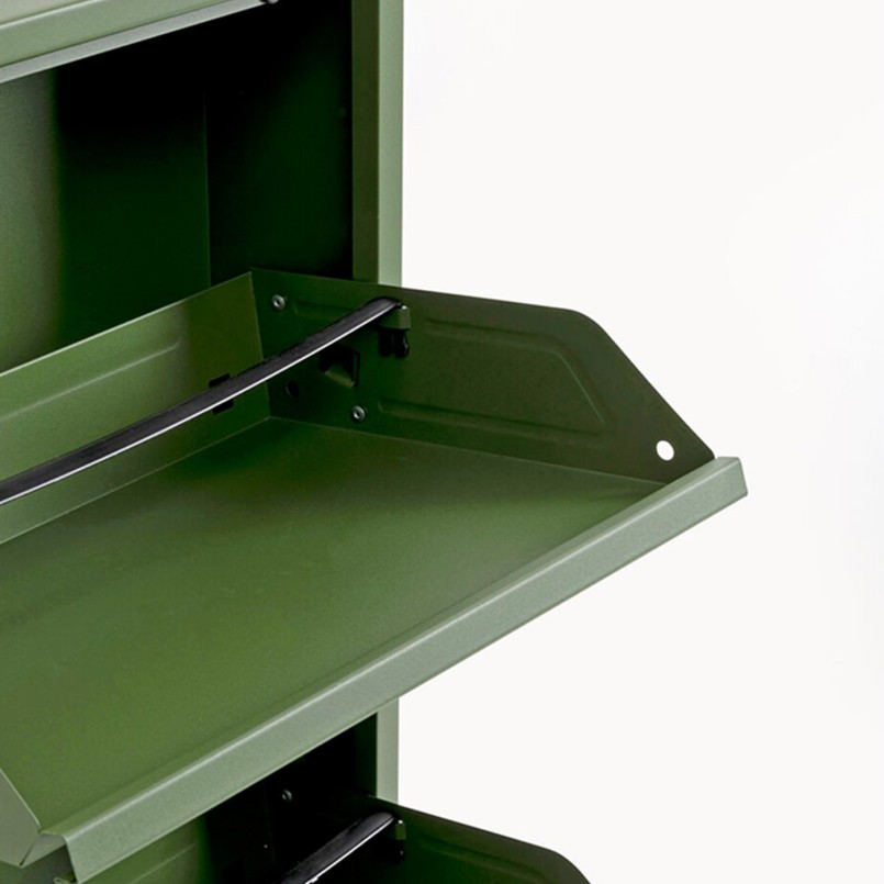 Shoe Container Caruso olive 3+1 drawers Kare Design