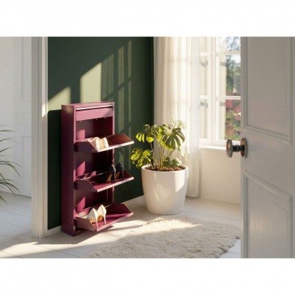 Shoe Container Caruso purple 3+1 drawers Kare Design