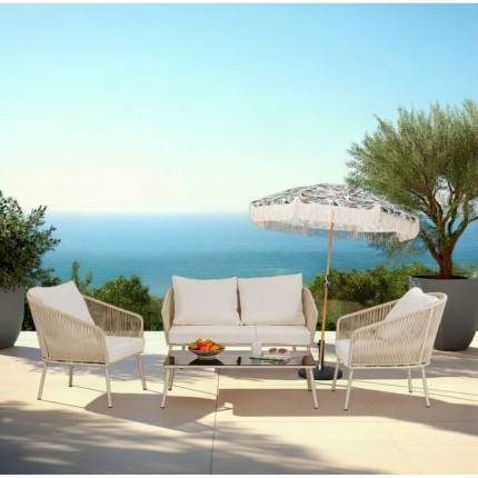 Parasol Hawaï feuilles 200cm Kare Design