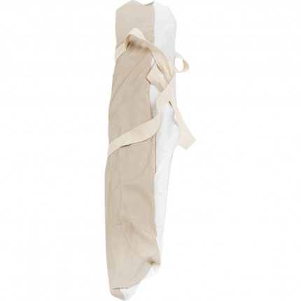 Parasol rayures beige et blanc 220cm Kare Design