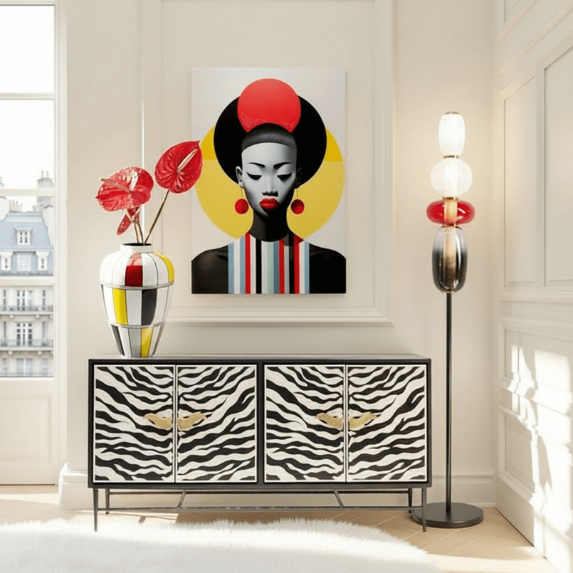 Vase blanc blocs de couleurs - Primary - Kare Design