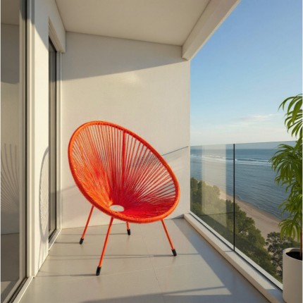 Outdoor Armchair Acapulco Mono orange Kare Design