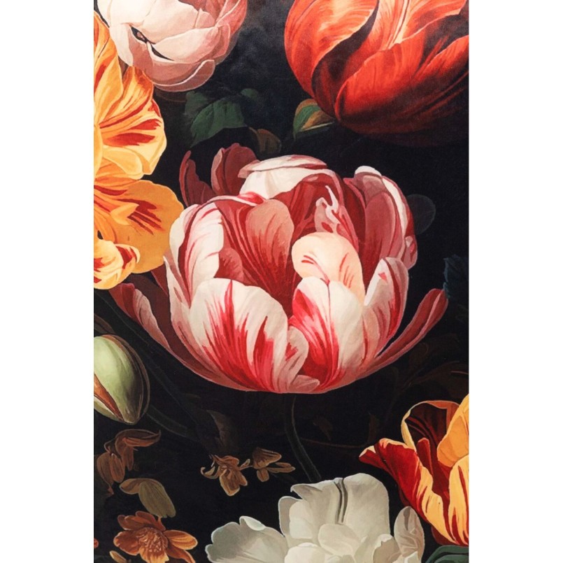 Coussin à franges pivoines - Kare Design