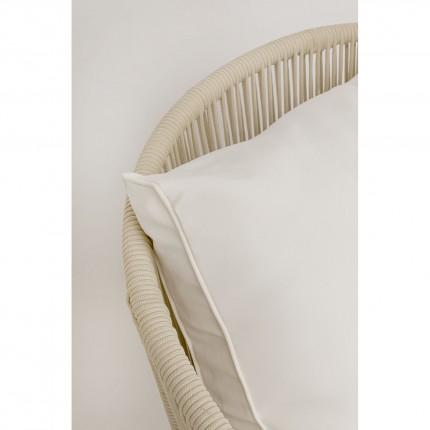 Salon de jardin Elba 4 places crème Kare Design