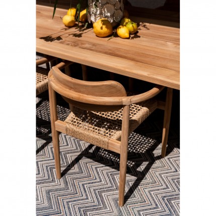 Ensemble de jardin Bella table 180x90cm et 4 chaises Kare Design