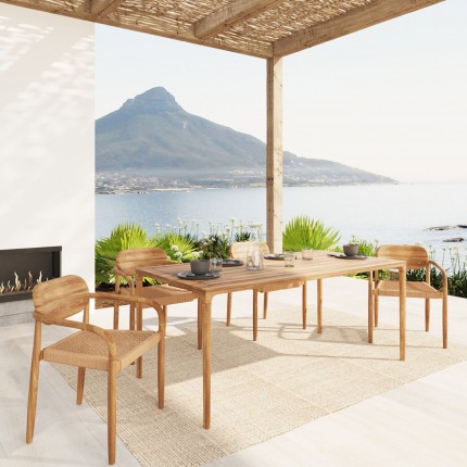 Outdoor Set Bella table 200x100cm and 6 chairs Kare Design