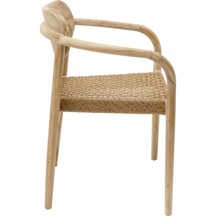 Ensemble de jardin Bella table 200x10cm et 6 chaises Kare Design