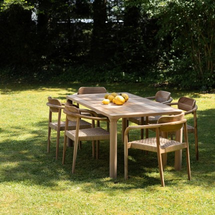 Outdoor Set Bella table 200x100cm and 6 chairs Kare Design