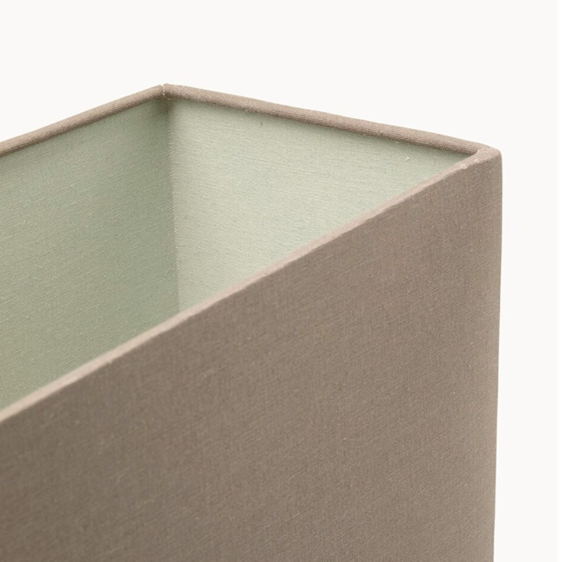 Lampe de table en coton et verre miroir - Cube - Kare Design