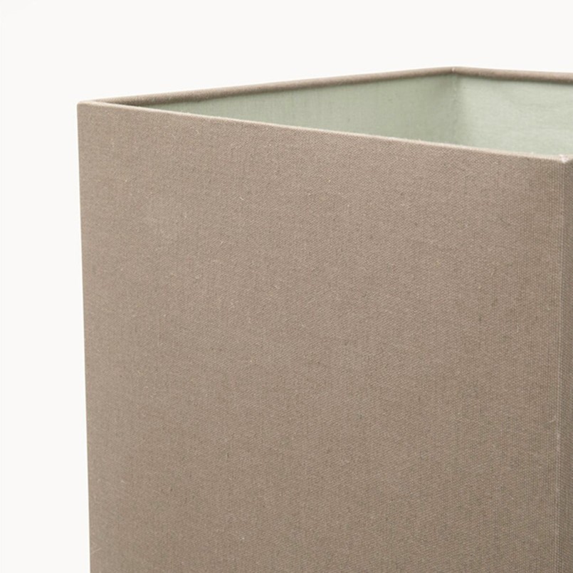 Lampe de table en coton et verre miroir - Cube - Kare Design