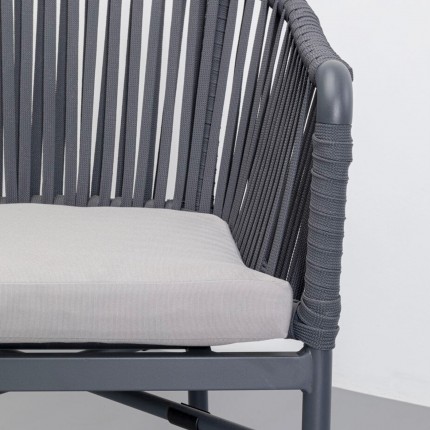Outdoor Chair with armrests Santanyi grey Kare Design
