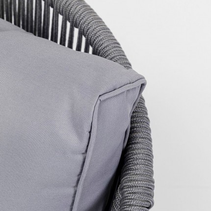 Fauteuil de jardin Elba gris Kare Design